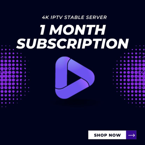 4 IPTV Subscription 1 Months – Premium 4K